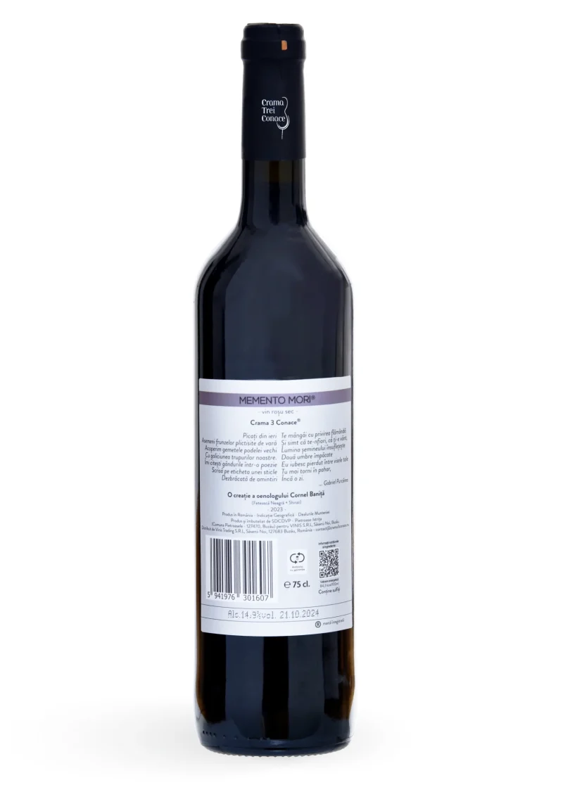 Memento Mori - Vin Rosu sec - imagine 3