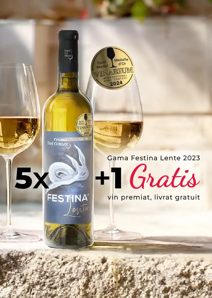 Pachet 5+1 sticle de vin Festina Lente Alb sec